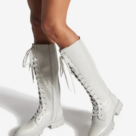 Arlette Lace-Up Flat Boot - Picture 2 of 5